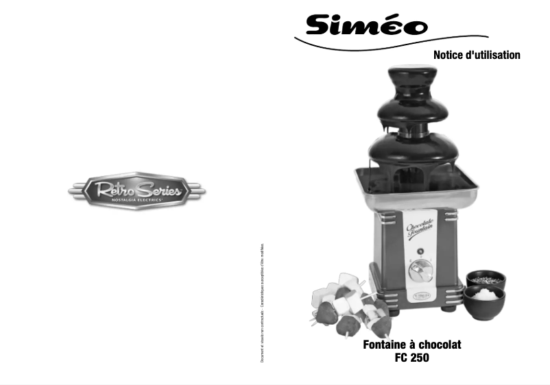 Image de la première page du manuel de l'appareil FC 250