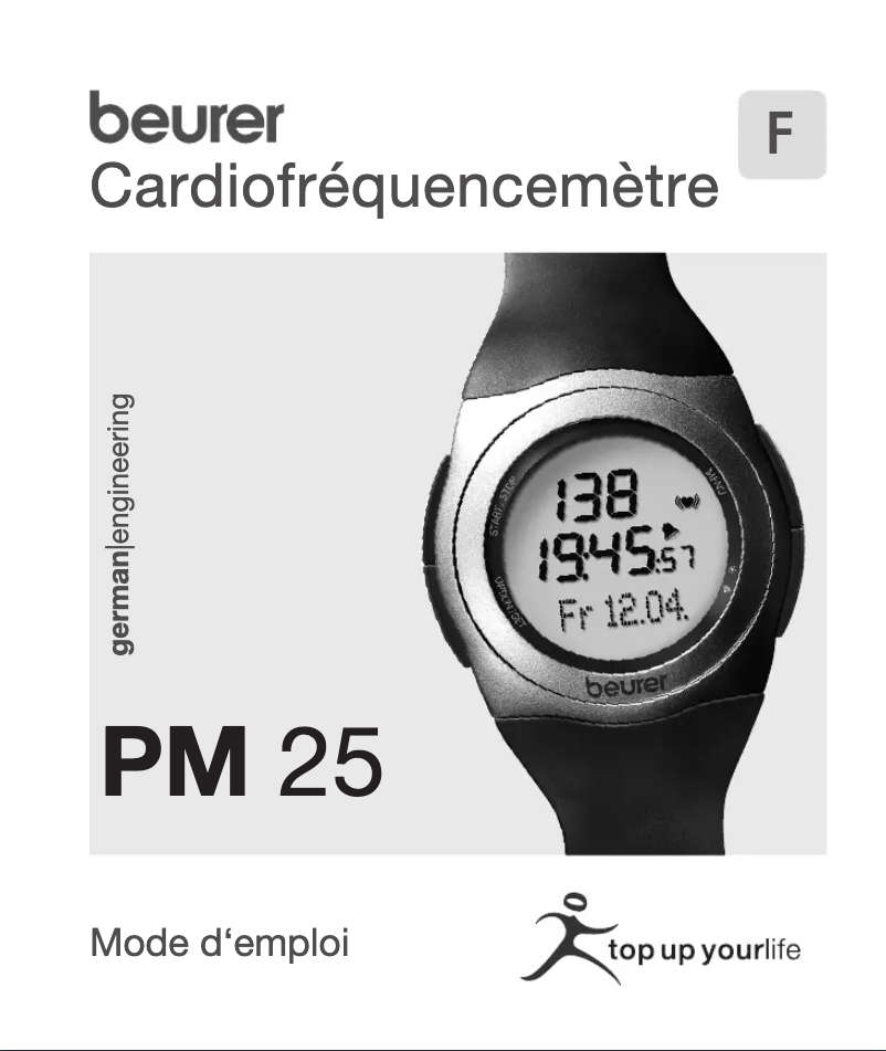 Image de la première page du manuel de l'appareil PM 25