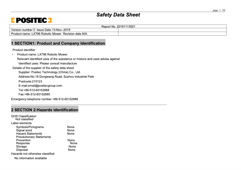 Page 1 de la notice Instructions de sécurité Worx Landxcape