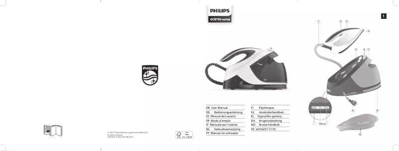 Page 1 de la notice Manuel utilisateur Philips PerfectCare Performer GC8752