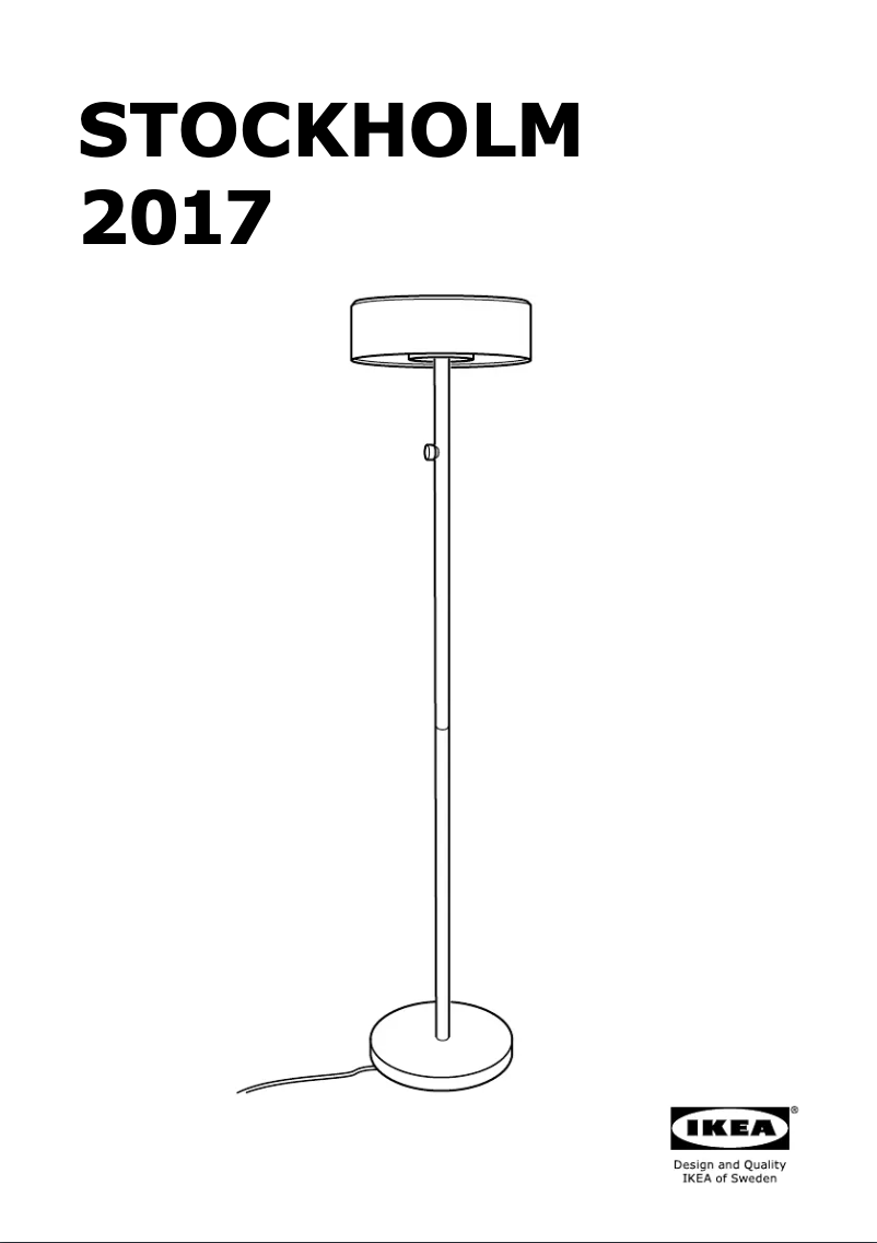 Page 1 de la notice Instructions / montage Ikea STOCKHOLM 2017