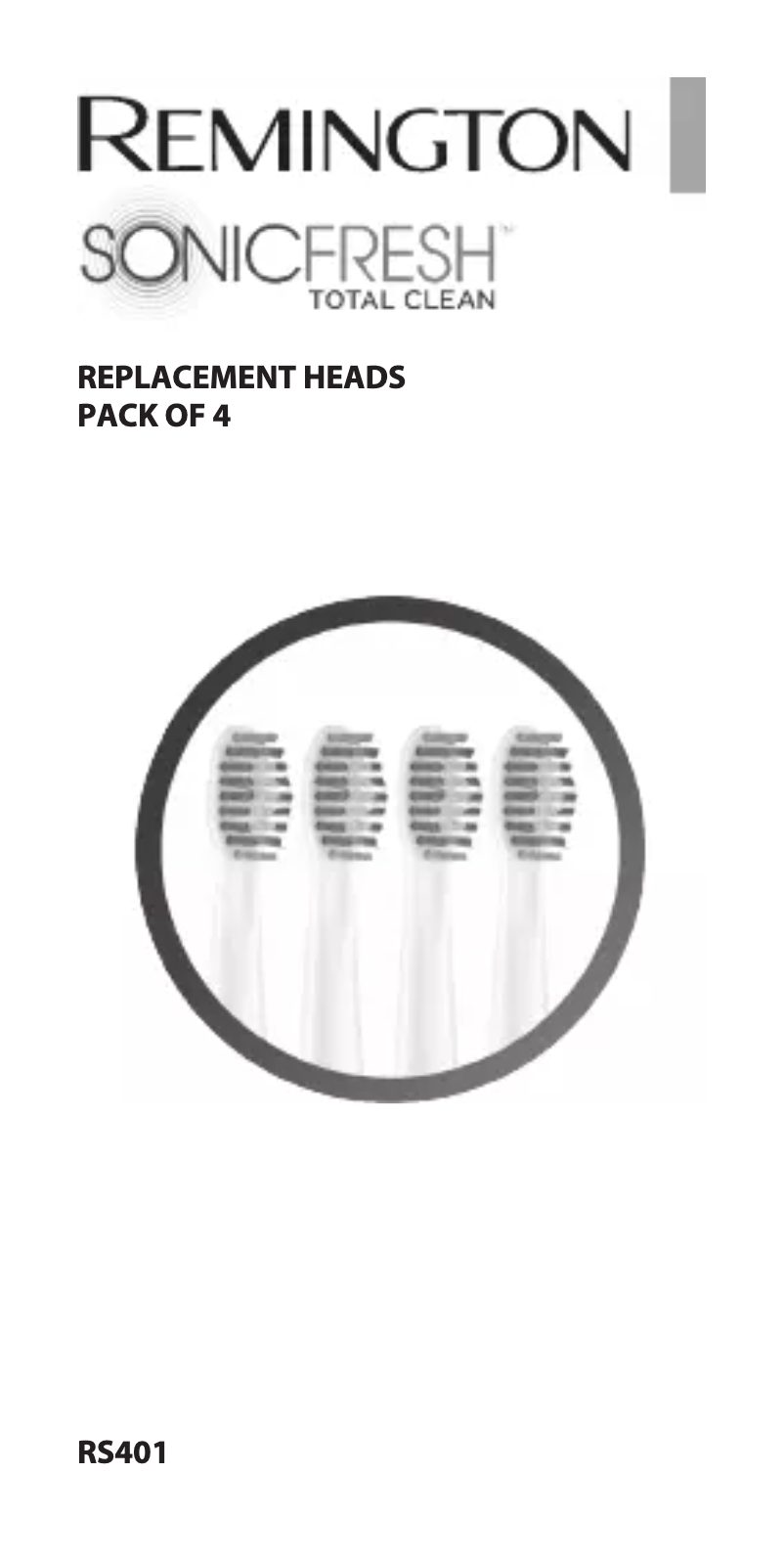 Page 1 de la notice Manuel utilisateur Remington RS401