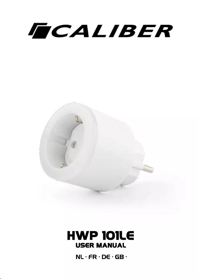 Page n°1 - Manuel utilisateur Caliber HWP 101LE