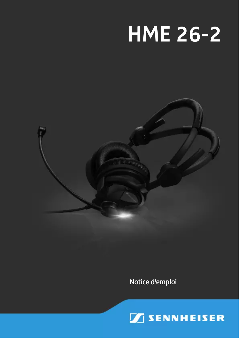 Page n°1 - Manuel utilisateur Sennheiser HME 26-2-K