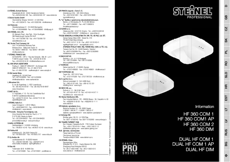 Página 1 del manual Manual de usuario Steinel ST 008802
