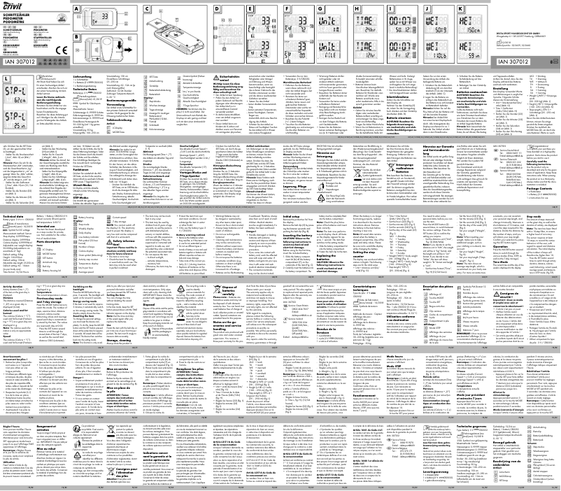 Page n°1 - Manuel utilisateur Crivit SZ-5659
