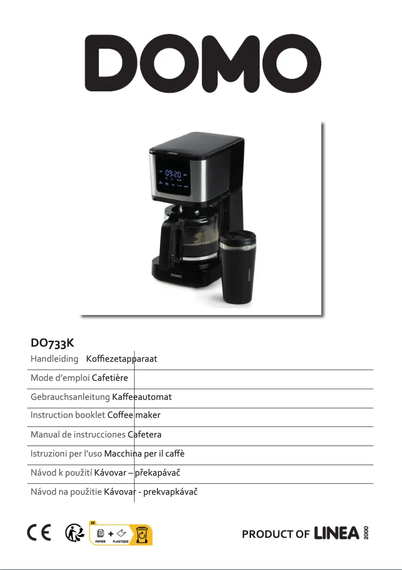 Image de la première page du manuel de l'appareil DO733K