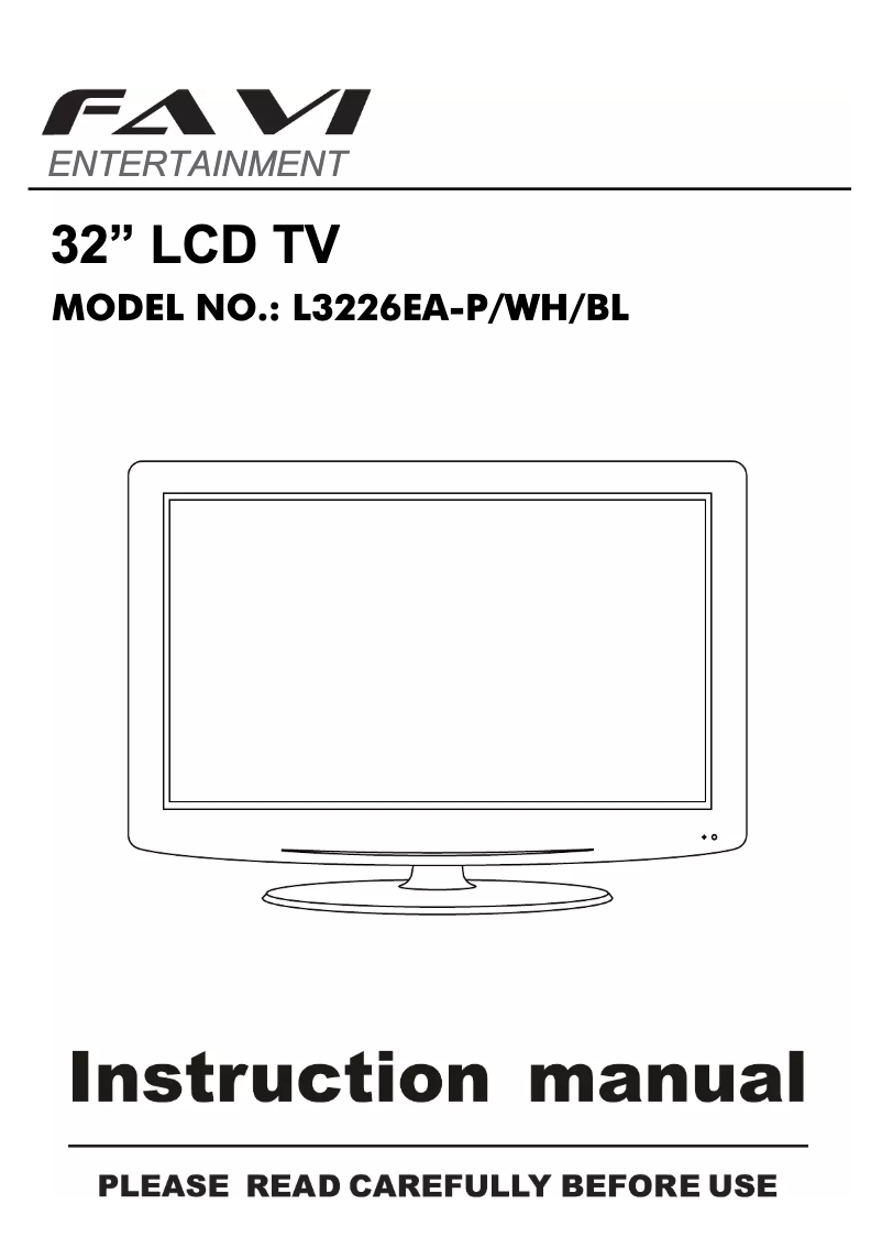 Image de la première page du manuel de l'appareil L3226EA2