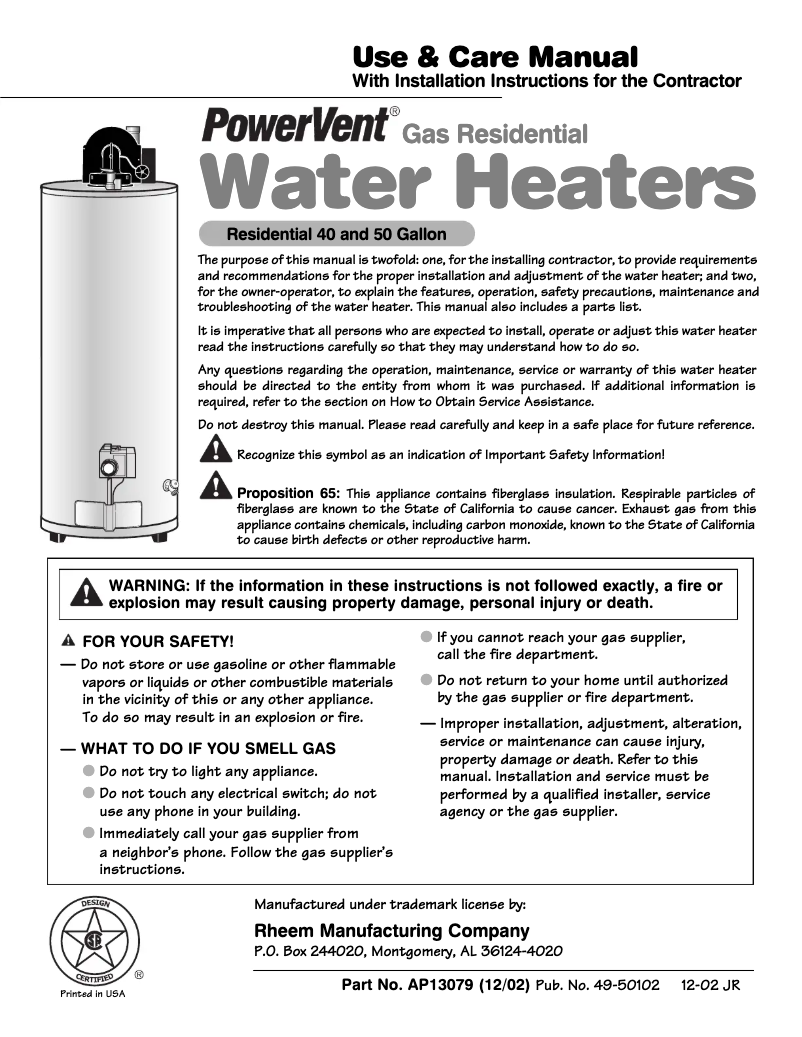 Page 1 de la notice Manuel utilisateur Hotpoint HG40T1PD00