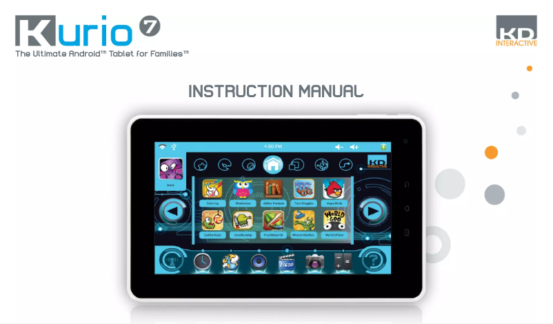 Page n°1 - Manuel utilisateur Kurio Tab Connect Studio 100