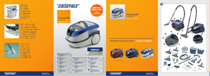 Image de la première page du manuel de l'appareil Aquawelt Plus ZVC762ZP