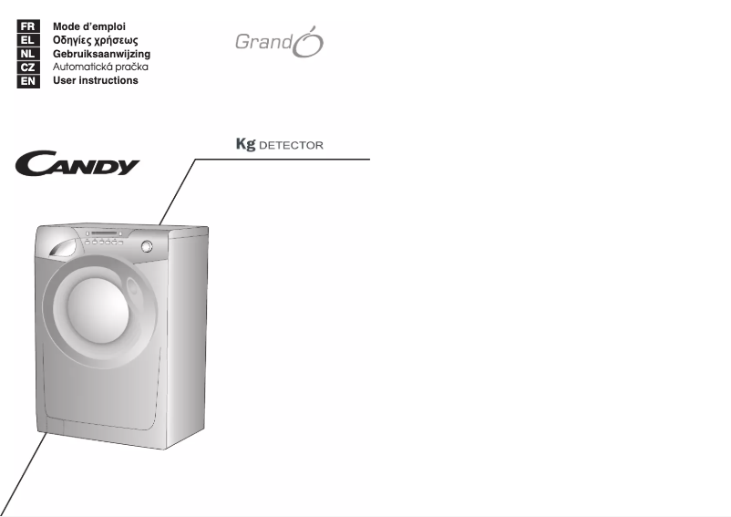 Page 1 de la notice Manuel utilisateur Candy GO 1482 d