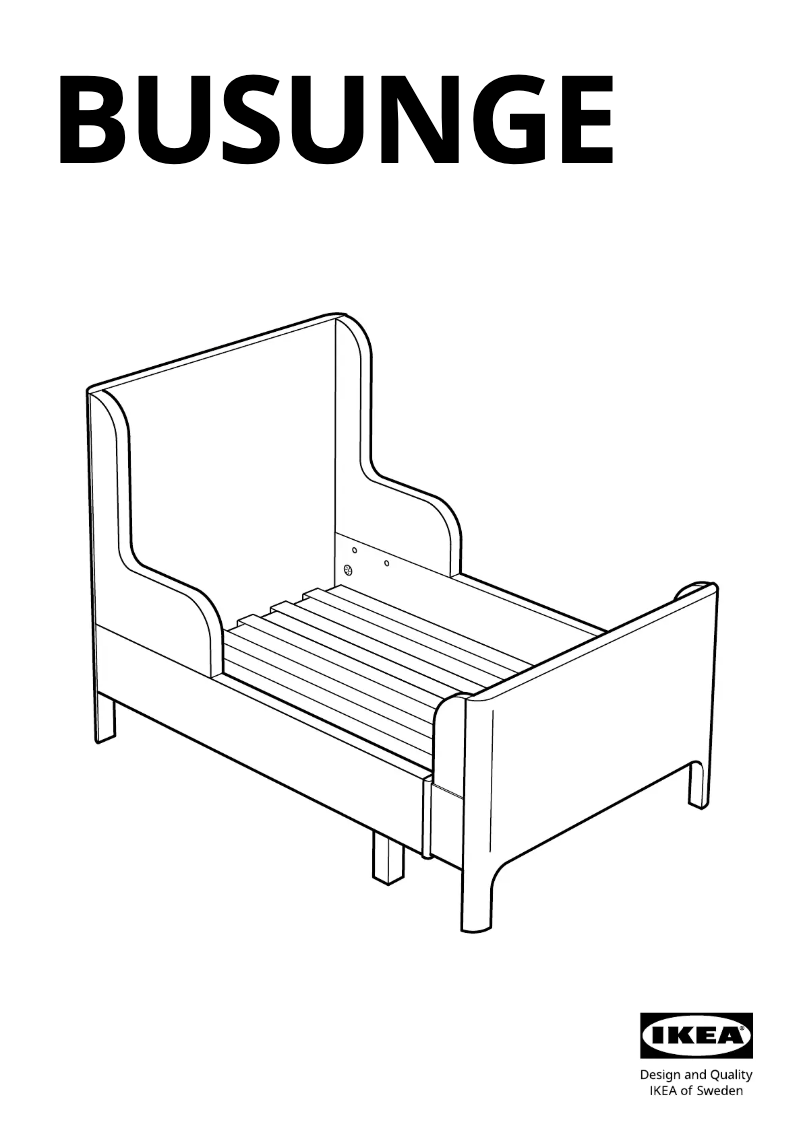 Page 1 de la notice Manuel utilisateur Ikea BUSUNGE 703.513.39