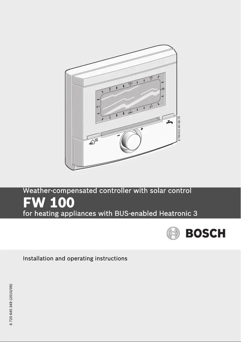 Page n°1 - Manuel utilisateur Bosch FW 100