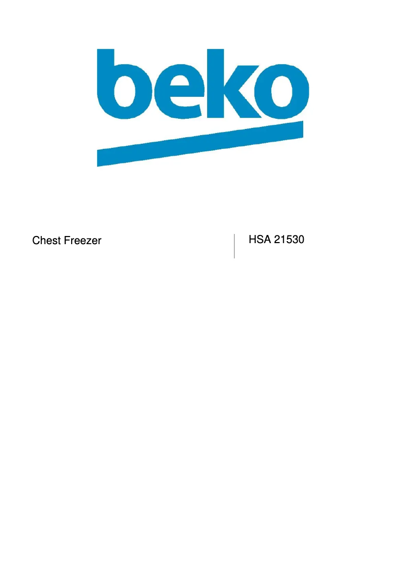 Image de la première page du manuel de l'appareil HSA21530