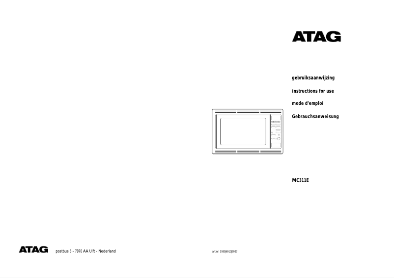 Image de la première page du manuel de l'appareil MC311E