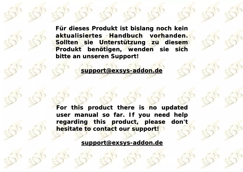 First page image of the manual for EX-1450