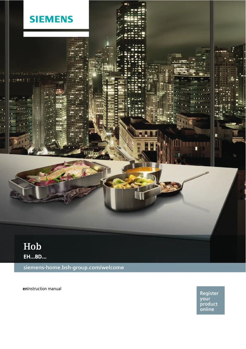 Page n°1 - Manuel utilisateur Siemens EH631BDB1E