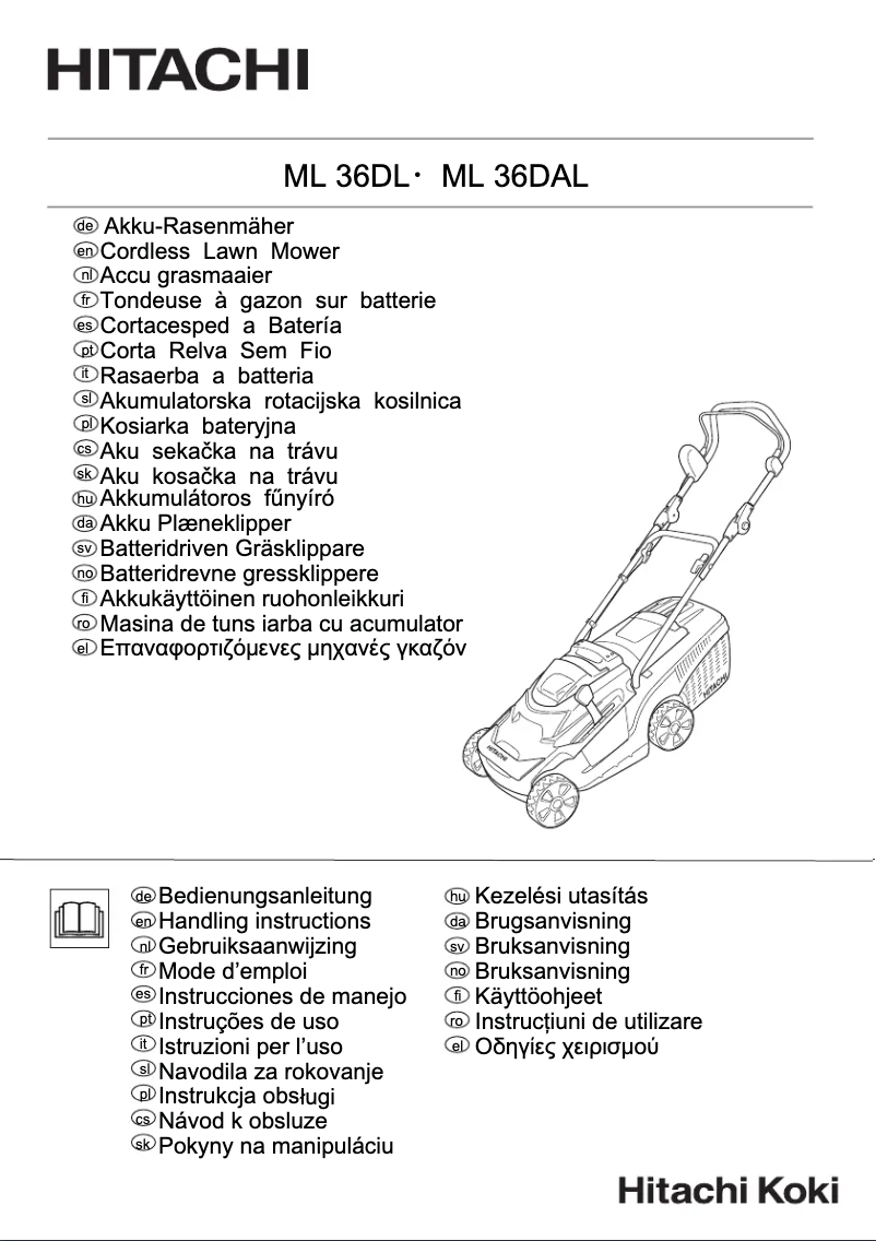Page n°1 - Manuel utilisateur Hitachi ML 36DL