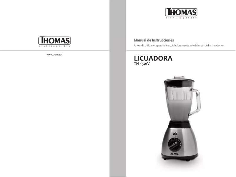 Page 1 de la notice Manuel utilisateur Thomas TH-501V