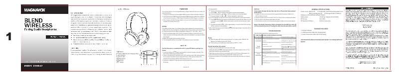 Image de la première page du manuel de l'appareil MBH542