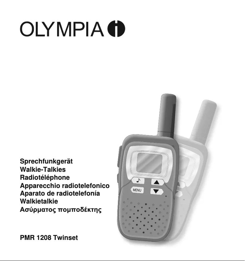 Image de la première page du manuel de l'appareil PMR 1208