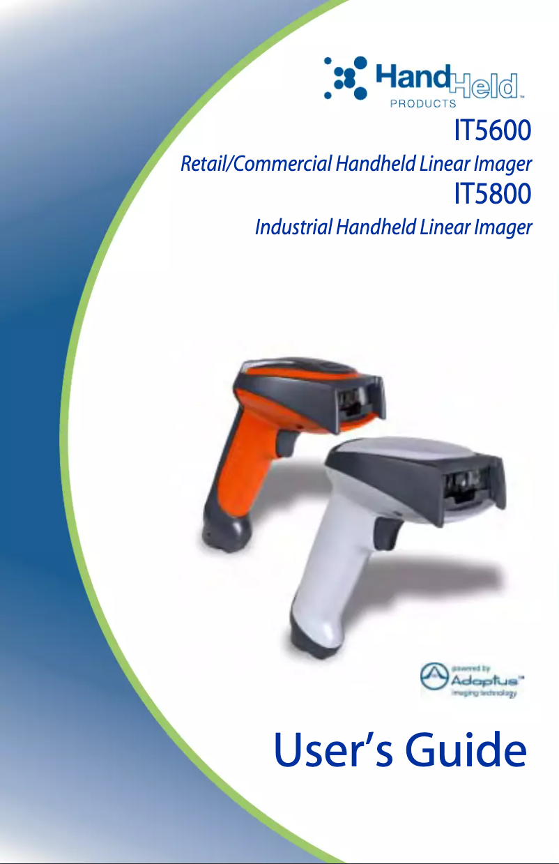 Page n°1 - Manuel utilisateur Honeywell ImageTeam 5600