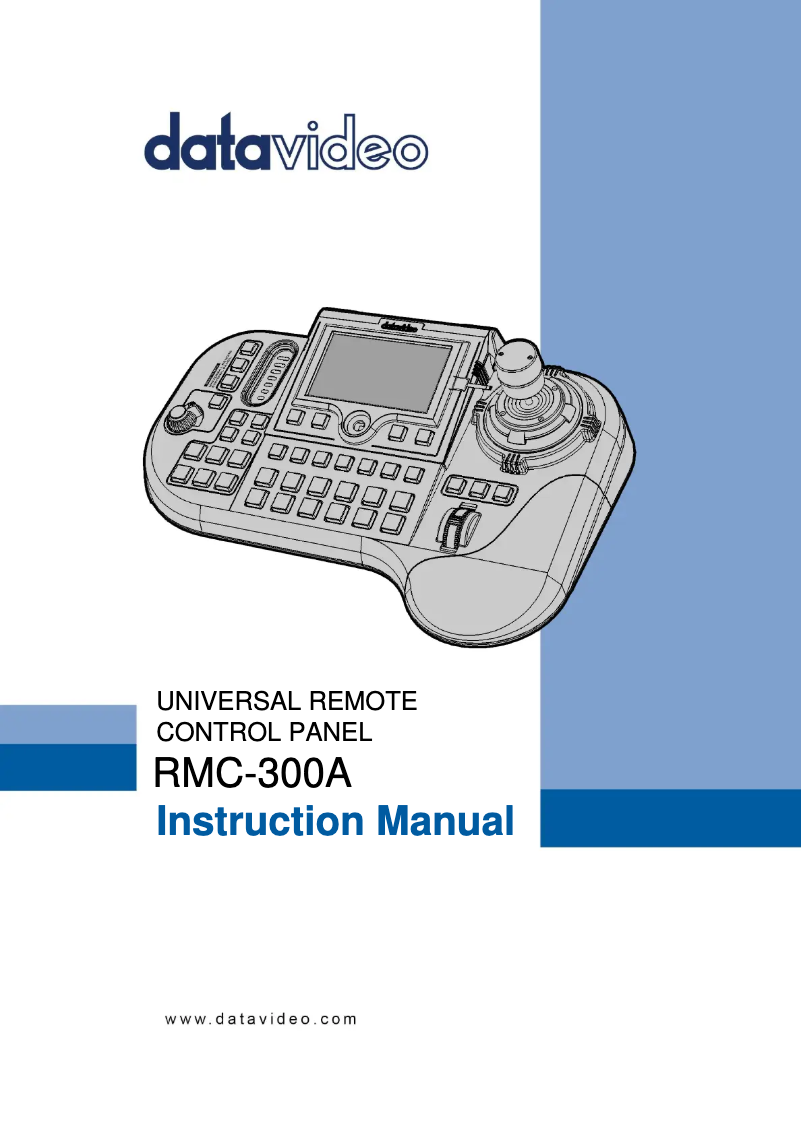 Page n°1 - Manuel utilisateur DataVideo RMC-300A
