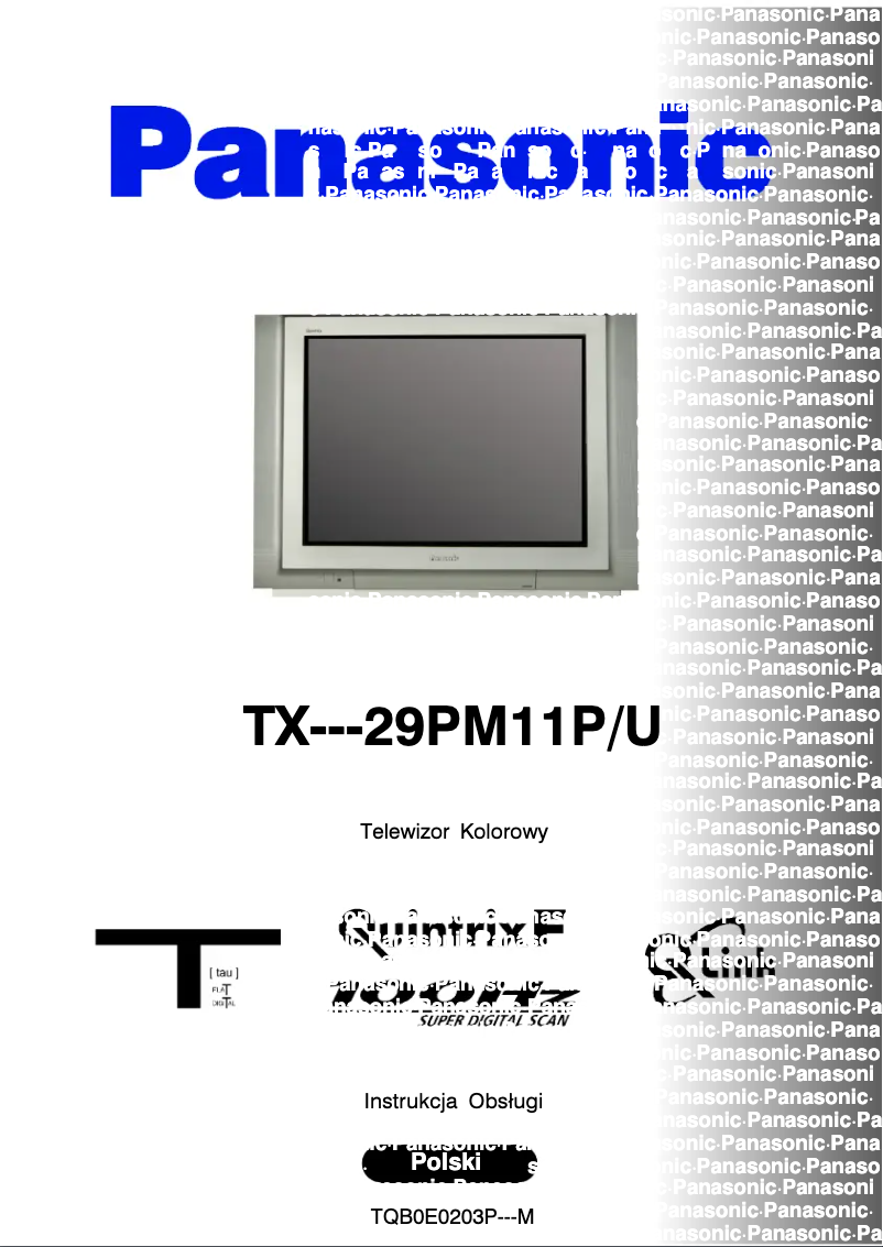 Page 1 de la notice Manuel utilisateur Panasonic TX-29PM11PU