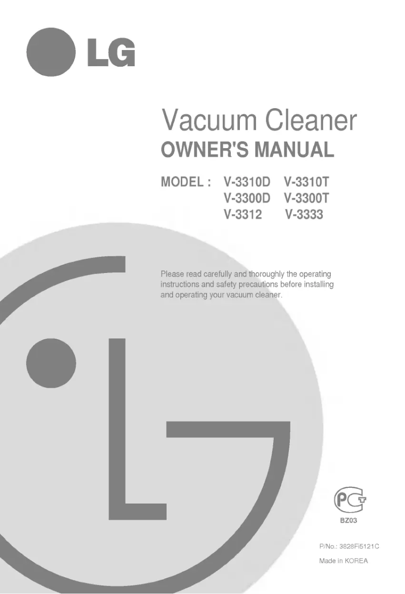 Page n°1 - Manuel utilisateur LG V-3300