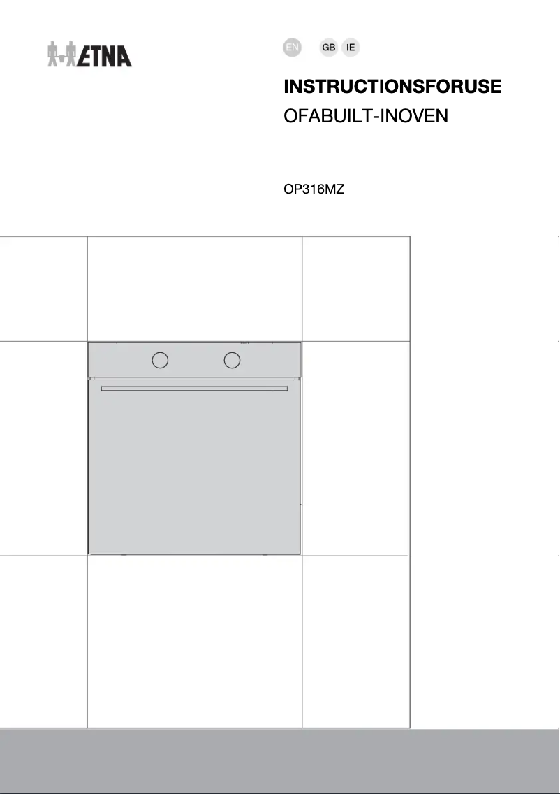 Page 1 de la notice Manuel utilisateur Etna OP316MZ
