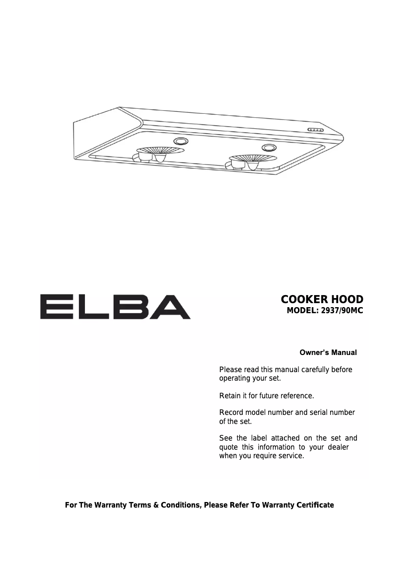 Image de la première page du manuel de l'appareil 2937/90 MC