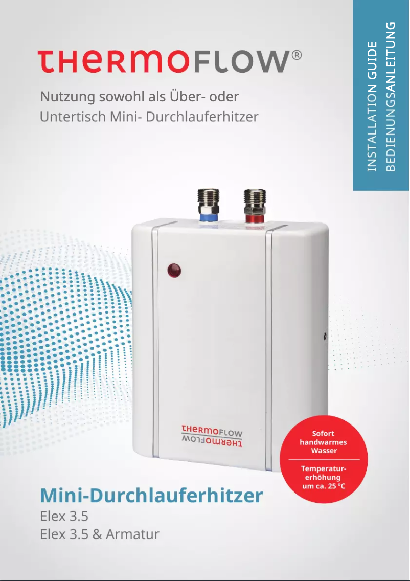 Image de la première page du manuel de l'appareil Thermoflow