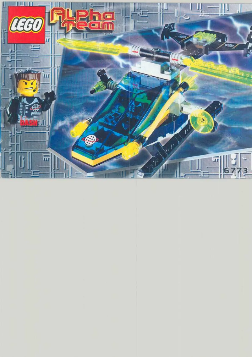 Page 1 de la notice Manuel utilisateur Lego Alpha Team Helicopter