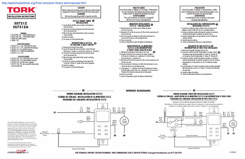 Página 1 del manual Manual de usuario Tork SS721Z