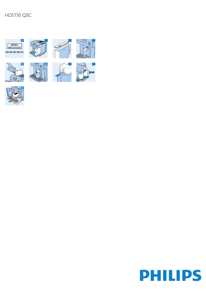 Page 1 de la notice Manuel utilisateur Philips HD5730