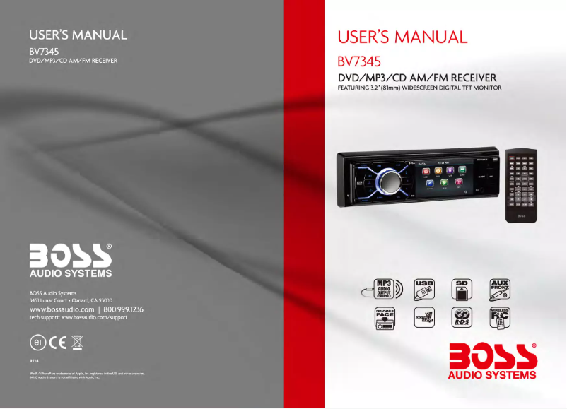 Page n°1 - Manuel utilisateur Boss BV7345