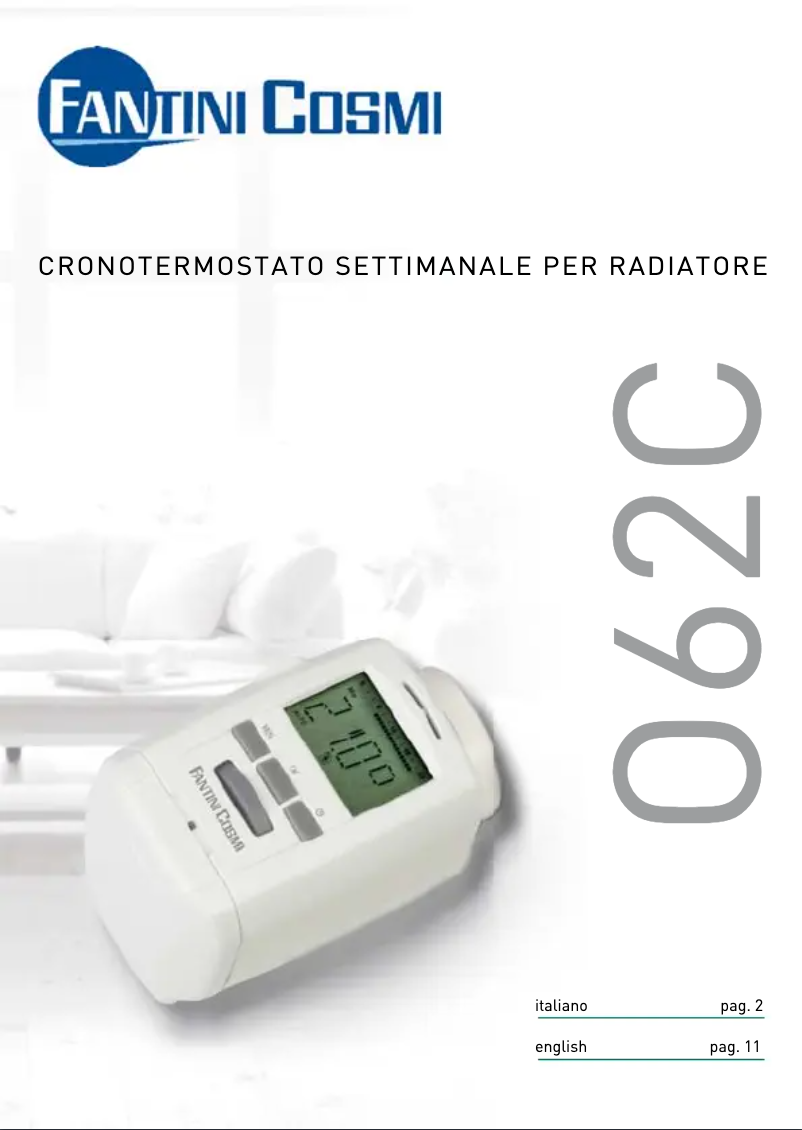 Página 1 del manual Manual de usuario Fantini Cosmi O62C