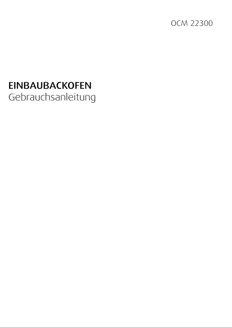 Page 1 de la notice Manuel utilisateur Beko OCM 22300X
