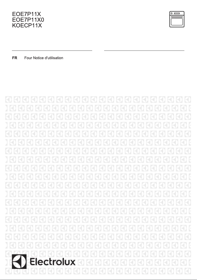 Page n°1 - Manuel utilisateur Electrolux EOE7P11X0