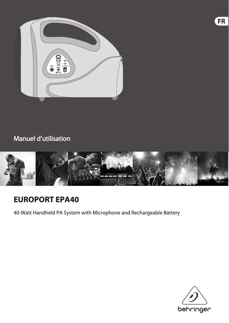 Page n°1 - Manuel utilisateur Behringer Europort EPA40