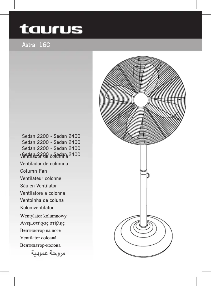 Page n°1 - Manuel utilisateur Taurus Astral 16C