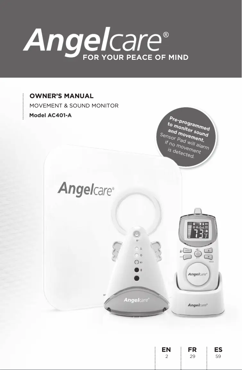 Image de la première page du manuel de l'appareil AC401