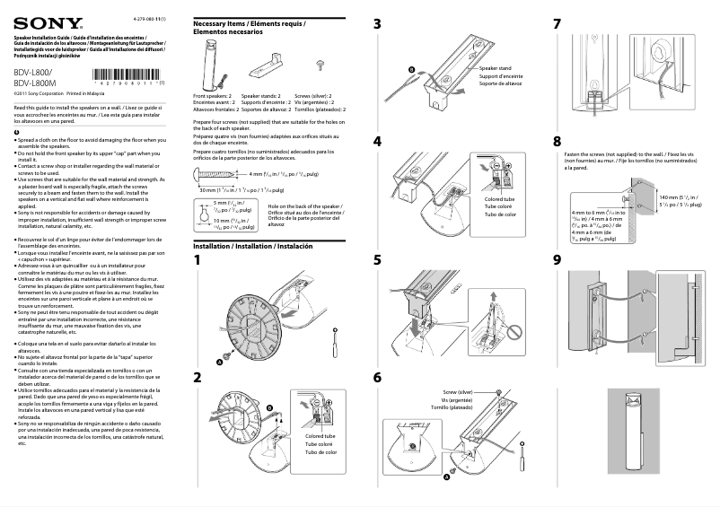 Image de la première page du manuel de l'appareil BDV-L800M
