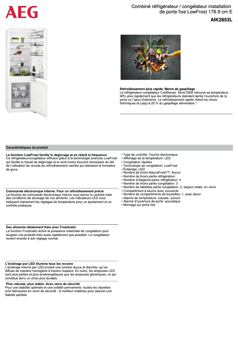 Image de la première page du manuel de l'appareil AIK2853L