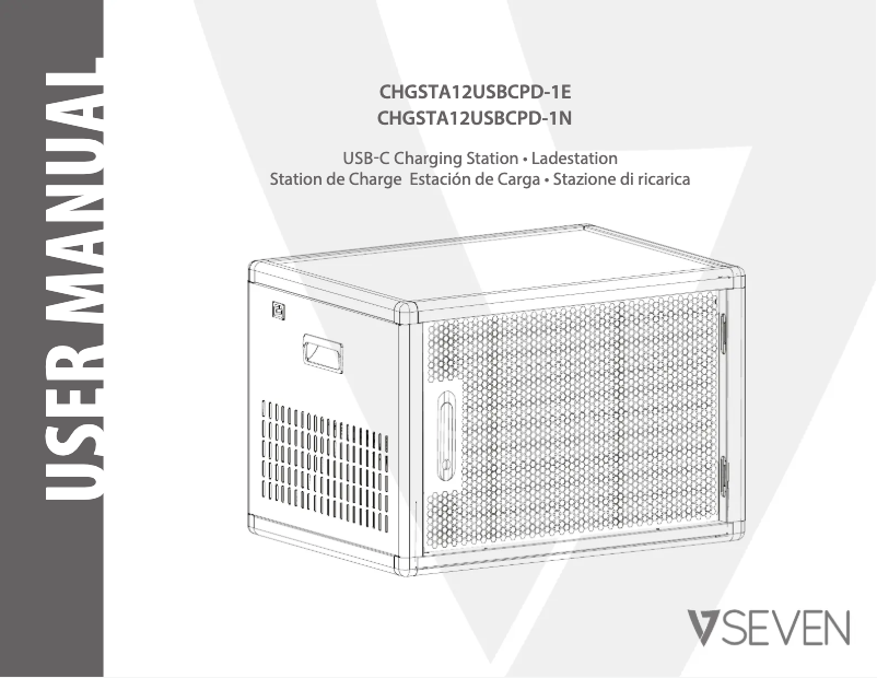 Page 1 de la notice Manuel utilisateur V7 CHGSTA12USBCPD