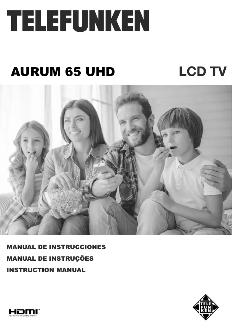 Page n°1 - Manuel utilisateur Telefunken AURUM65UHD
