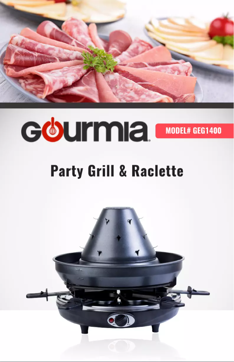 Page n°1 - Manuel utilisateur Gourmia GEG1400