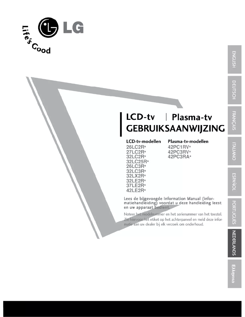 Page n°1 - Manuel utilisateur LG 32LC3