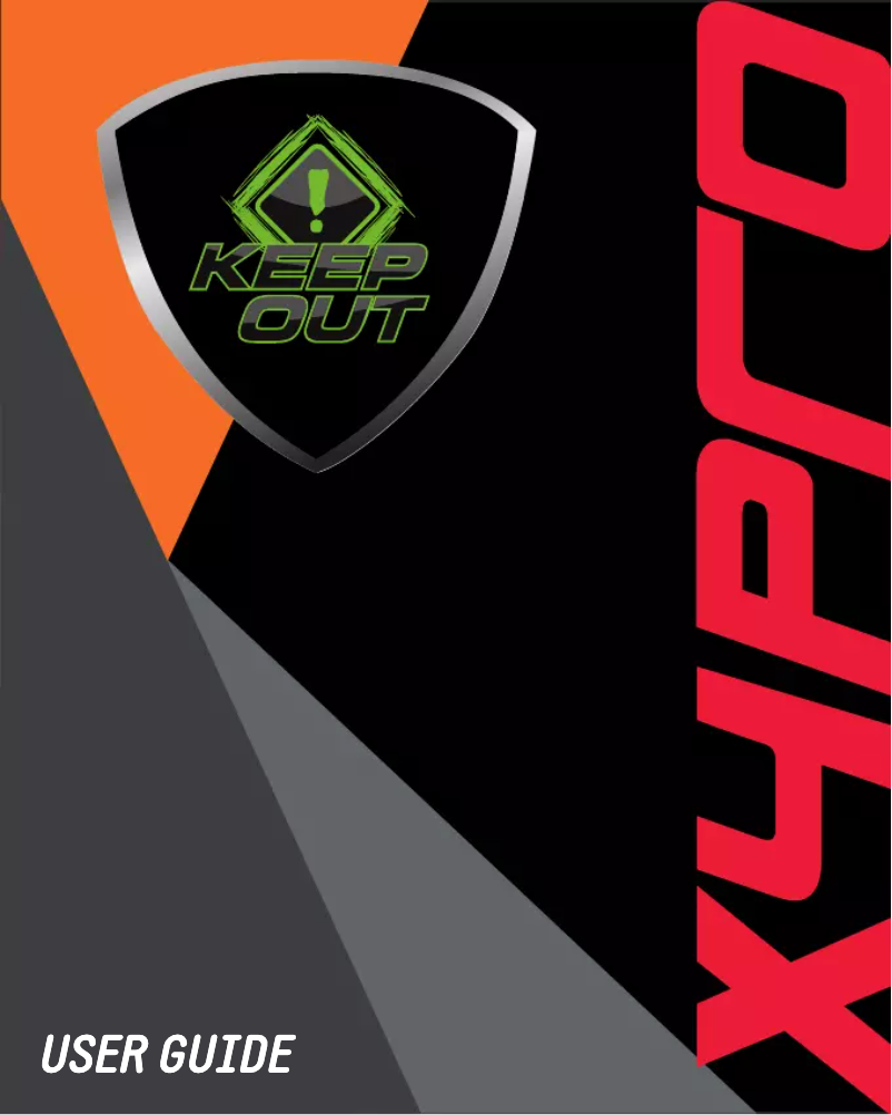 Página 1 del manual Manual de usuario KeepOut X4Pro